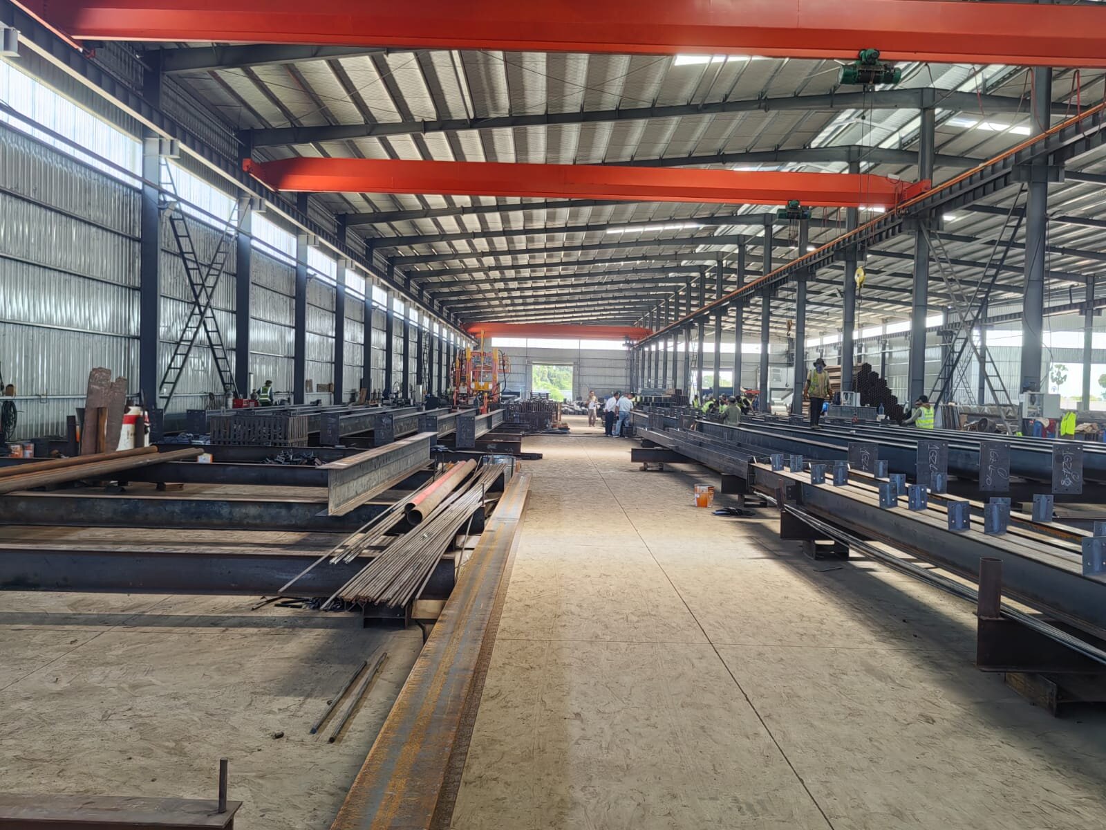 Steel fabrication hall in Cambodia