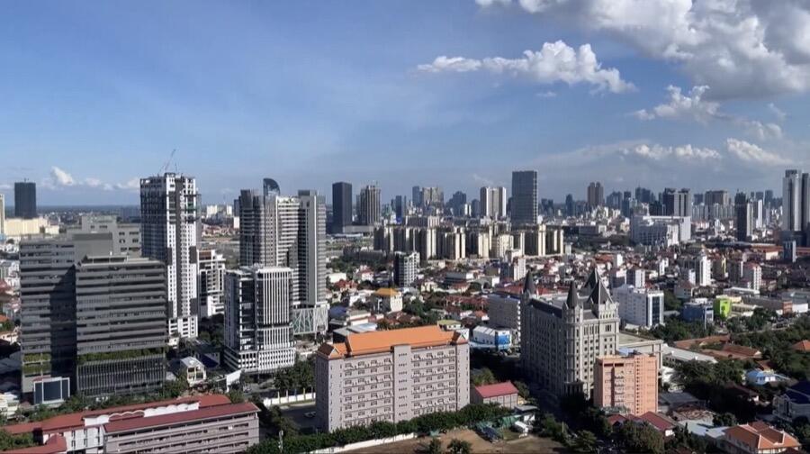 Phnom Penh city skyline